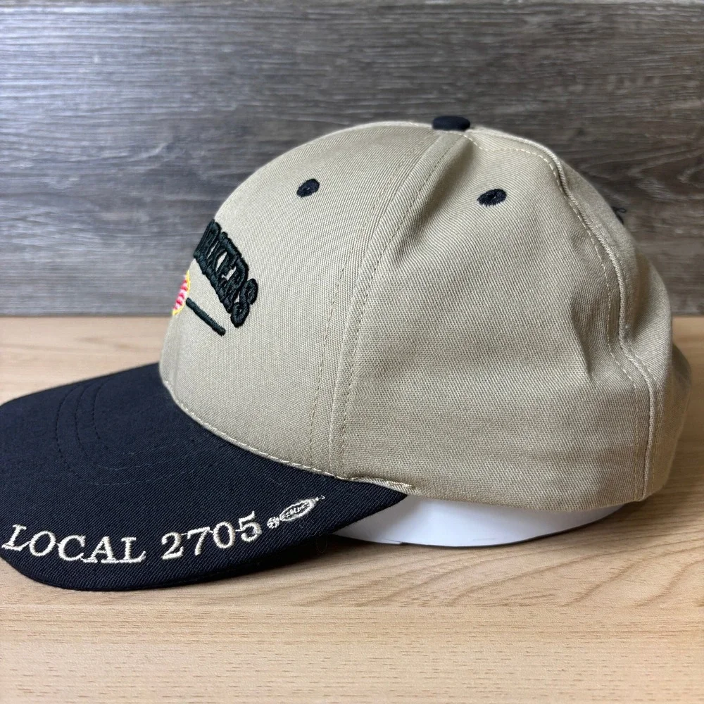 Steelworkers‎ Hat Cap Snap Back Brown Local 2705 Adjustable